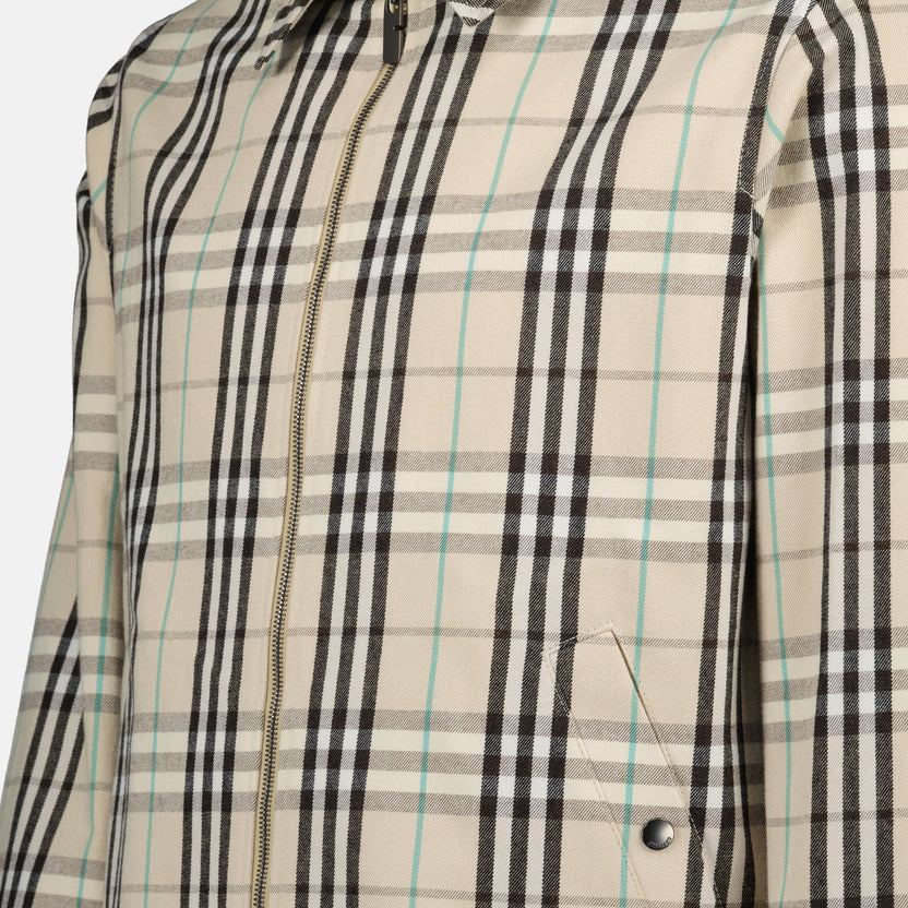 Checked Harrington Jacket